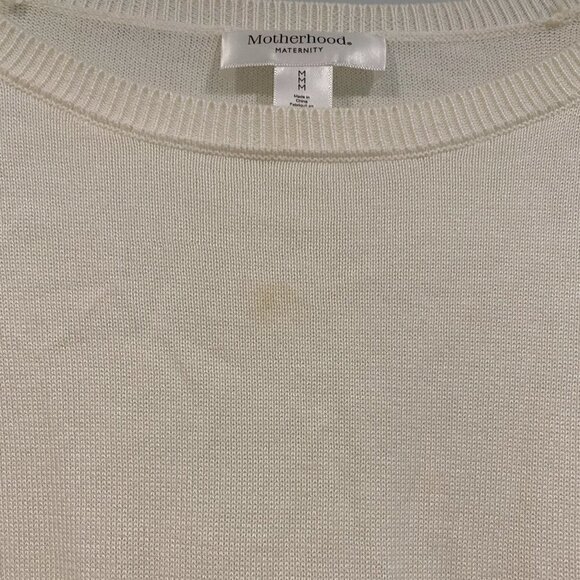 Motherhood Maternity Off-White Maternity Sweater with Wide Sleeves - Size Medium - Picture 5 of 5
